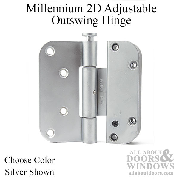Adjustable Hinge Millennium 2D 4 x 4 Set (V) NRP Outswing - Adjustable Hinge Millennium 2D 4 x 4 Set (V) NRP Outswing