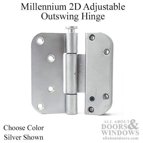 Adjustable Hinge Millennium 2D 4 x 4 Set (V) NRP Outswing - Adjustable Hinge Millennium 2D 4 x 4 Set (V) NRP Outswing