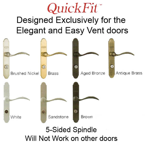 Larson QuickFit 5 Sided Spindle Mortise Lock Body NO Trim Choose Color - Larson QuickFit 5 Sided Spindle Mortise Lock Body NO Trim Choose Color
