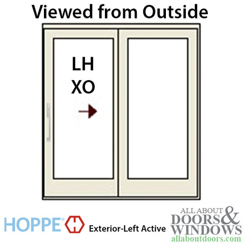 Hoppe Dallas Keyed Sliding Door Handle For HLS9000 Locks Left Handed Door Handle Fits 1.75 Inch Doors - Hoppe Dallas Keyed Sliding Door Handle For HLS9000 Locks Left Handed Door Handle Fits 1.75 Inch Doors
