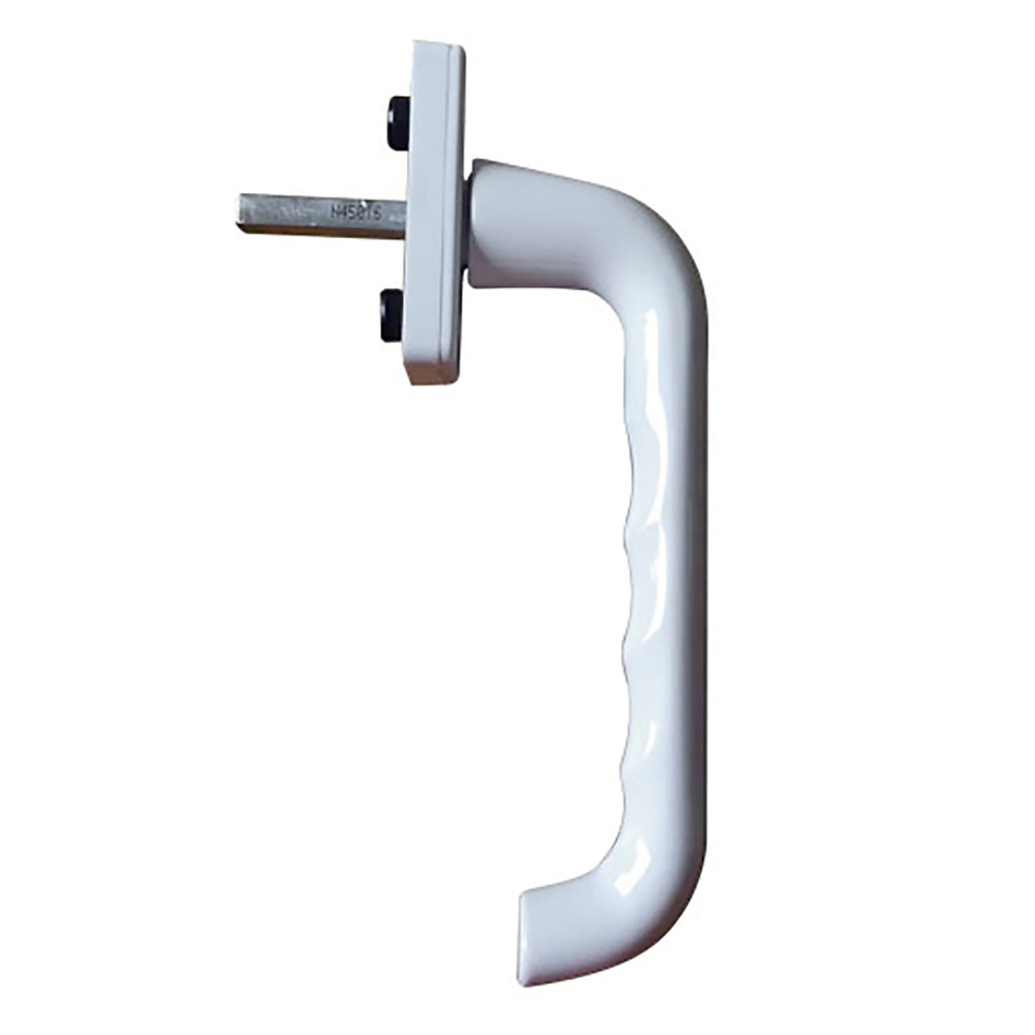 Handle for Tilt-Slide door, White, 12mm lugs, with stop positions, 7mm, projecting 38 mm out - Handle for Tilt-Slide door, White, 12mm lugs, with stop positions, 7mm, projecting 38 mm out