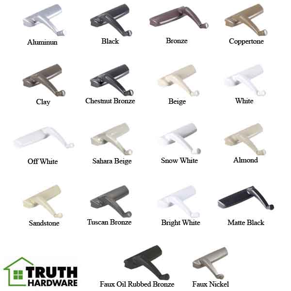 Truth Encore Window Operator Tango Folding Handle with Cover Left Hand Opener - Truth Encore Window Operator Tango Folding Handle with Cover Left Hand Opener