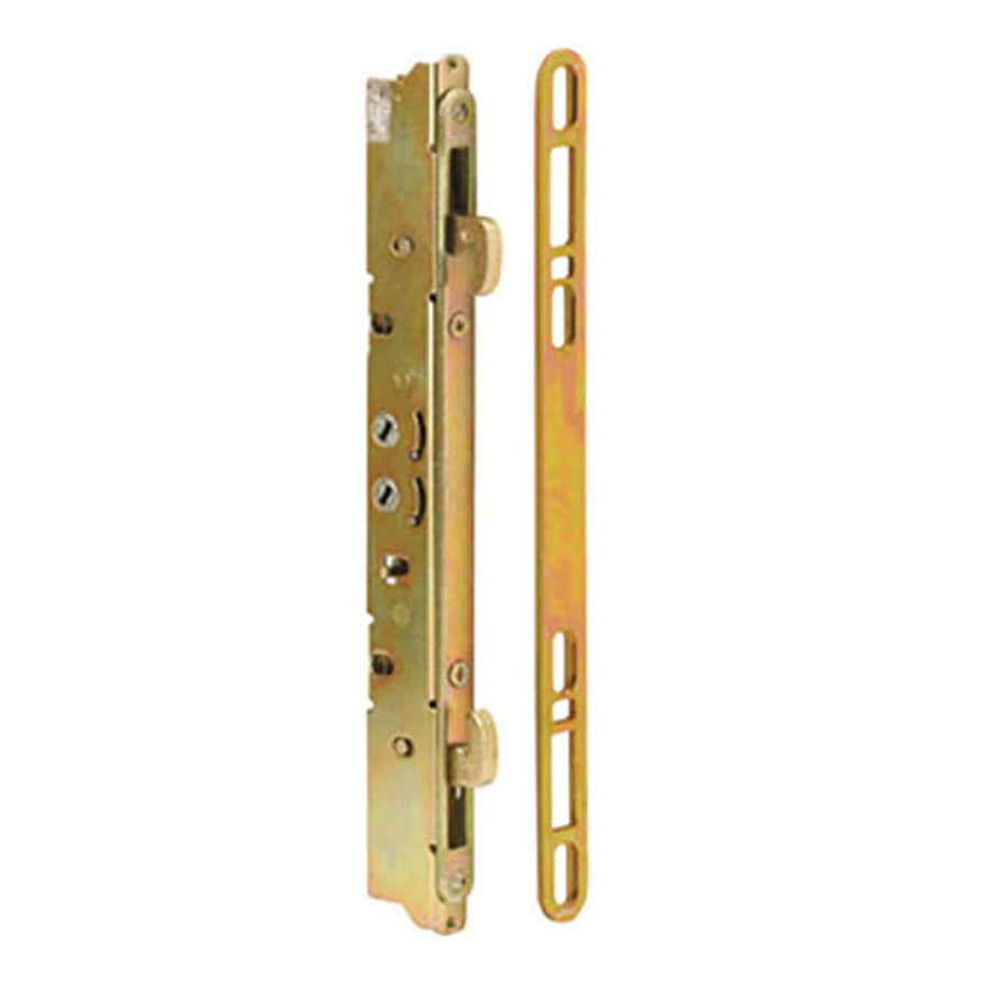 2 Point Mortise Lock & Keeper, Steel - Yellow Dichromate - 2 Point Mortise Lock & Keeper, Steel - Yellow Dichromate