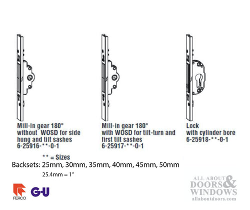Mortise Lock with Profile cylinder Bore (35mm) 1-3/8
