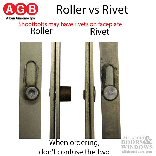 16mm AGB Multipoint Lock with Top and Bottom Shootbolts, 41-5/16