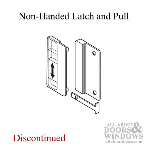 UNAVAILABLE Non-Handed Latch & Pull for Sliding Screen Door - Black - UNAVAILABLE Non-Handed Latch & Pull for Sliding Screen Door - Black