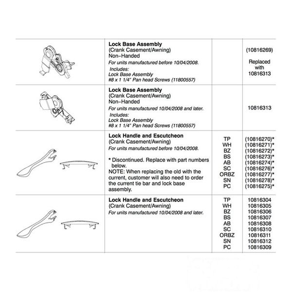 Marvin Ultimate Casement Sash lock handle with escutcheon - Marvin Ultimate Casement Sash lock handle with escutcheon