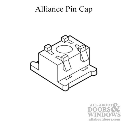 Alliance Pin Cap/Guide, H-Shape, Plastic - Sold Individually - Alliance Pin Cap/Guide, H-Shape, Plastic - Sold Individually