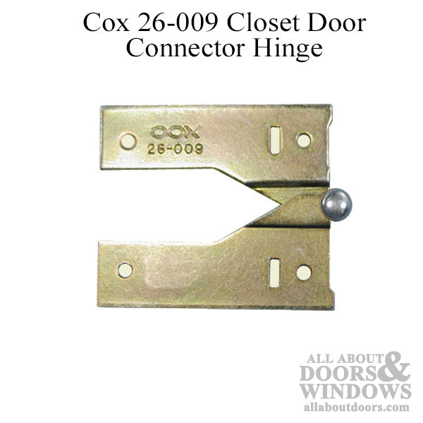 Cox  26-009 Closet Door Connector Hinge - Cox  26-009 Closet Door Connector Hinge