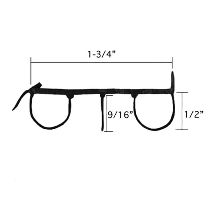 Door Bottom / Sweep, Staple-On,  Brown, 36 Inch - Door Bottom / Sweep, Staple-On,  Brown, 36 Inch