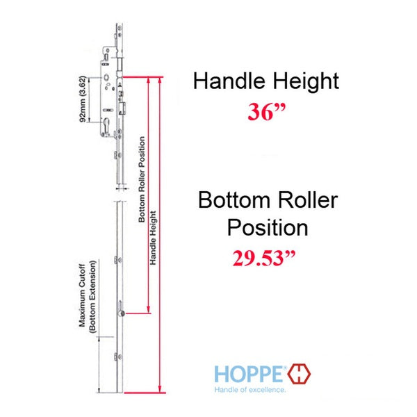 16mm Manual Gear, 45/92, Roller @ 29.53