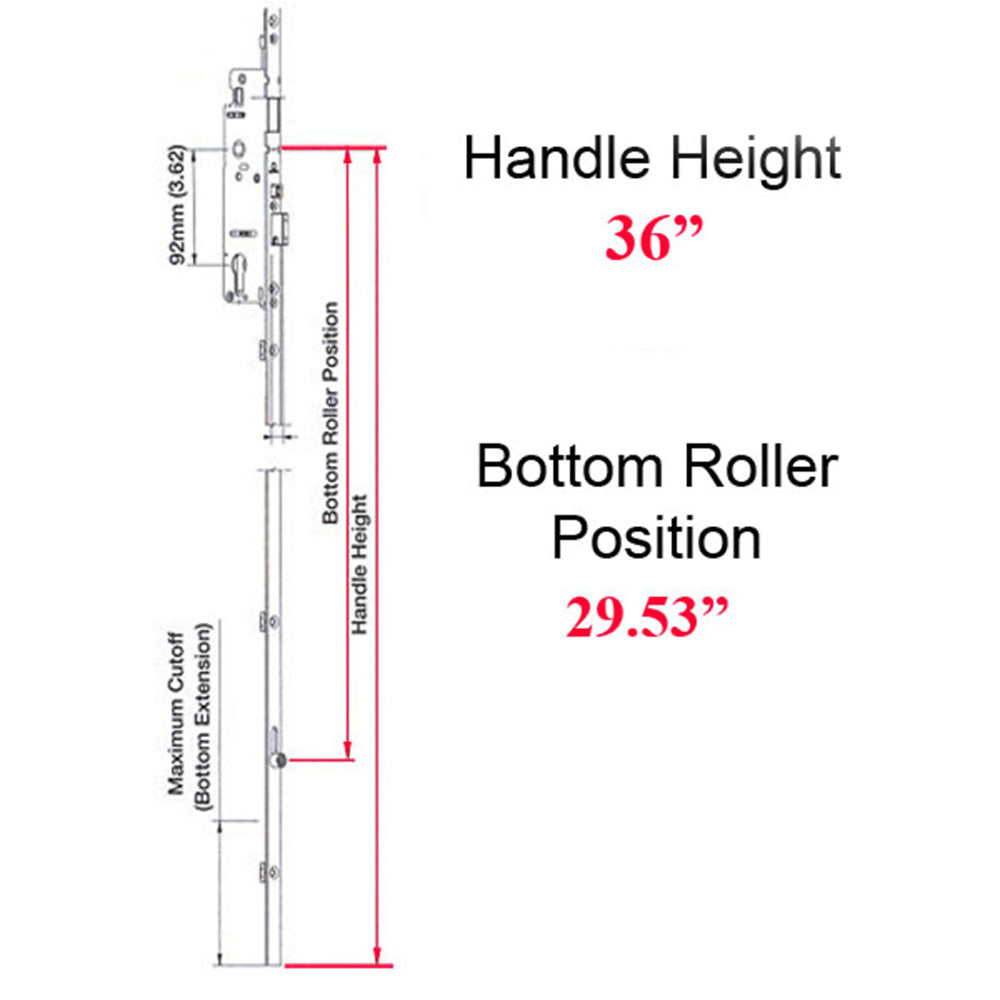 16mm Manual Gear, 35/92, Roller @ 29.53
