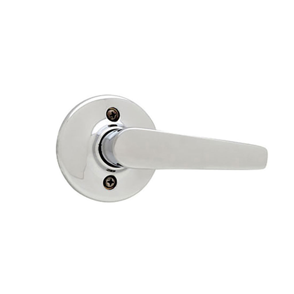 Kwikset Delta Dummy Door Lever Pair Polished Chrome Delta Door Handle Set Kwikset 487DL-26 - Kwikset Delta Dummy Door Lever Pair Polished Chrome Delta Door Handle Set Kwikset 487DL-26