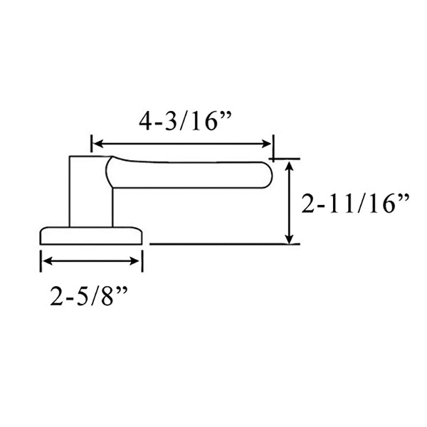 Kwiset Brooklane Passage Door Leverset Polished Brass Door Handle Kwikset 720BRL-3 - Kwiset Brooklane Passage Door Leverset Polished Brass Door Handle Kwikset 720BRL-3
