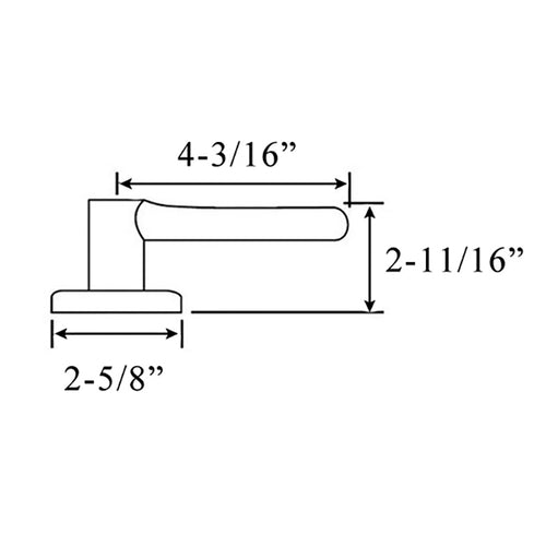 Kwiset Brooklane Passage Door Leverset Polished Brass Door Handle Kwikset 720BRL-3 - Kwiset Brooklane Passage Door Leverset Polished Brass Door Handle Kwikset 720BRL-3