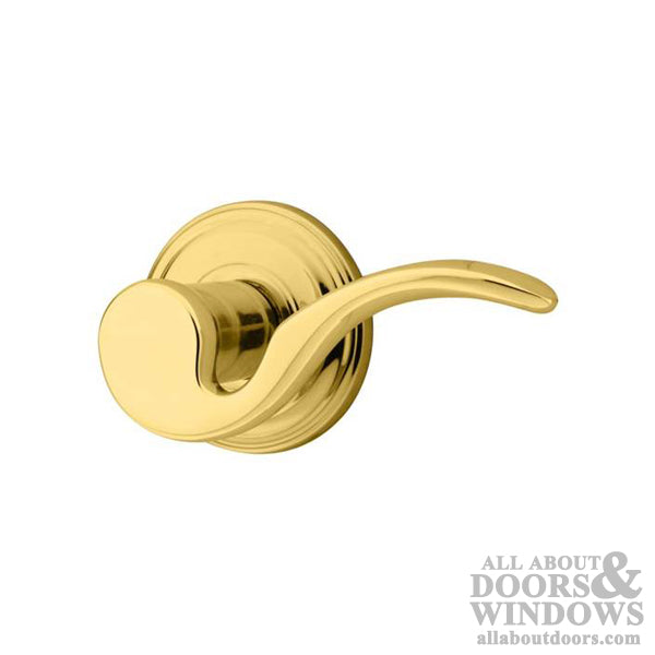 Kwiset Brooklane Passage Door Leverset Polished Brass Door Handle Kwikset 720BRL-3 - Kwiset Brooklane Passage Door Leverset Polished Brass Door Handle Kwikset 720BRL-3