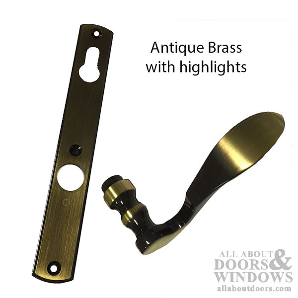HOPPE Multipoint Lock Handle Set with Munchen Lever Active Antique Brass - HOPPE Multipoint Lock Handle Set with Munchen Lever Active Antique Brass