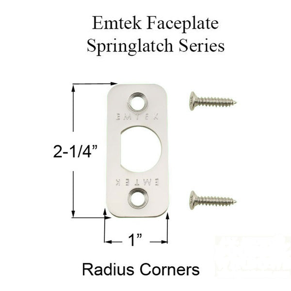 Springlatch Faceplate with Radius Corner - ORB - Springlatch Faceplate with Radius Corner - ORB