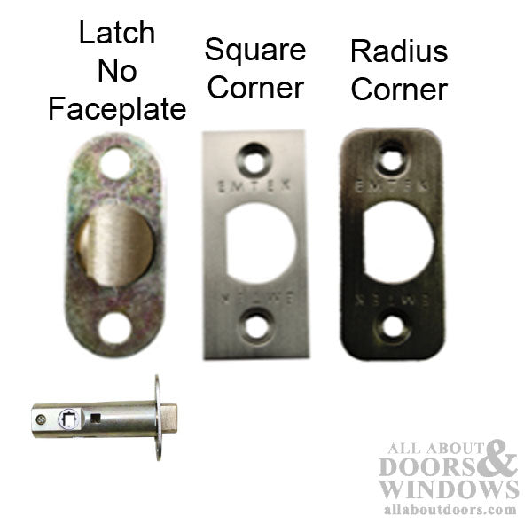 Springlatch Faceplate with Radius Corner - PB - Springlatch Faceplate with Radius Corner - PB