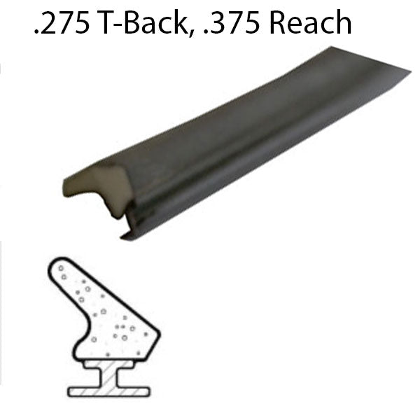 .275 T-Slot Backing, .375 Foam Seal Weather Stripping - .275 T-Slot Backing, .375 Foam Seal Weather Stripping