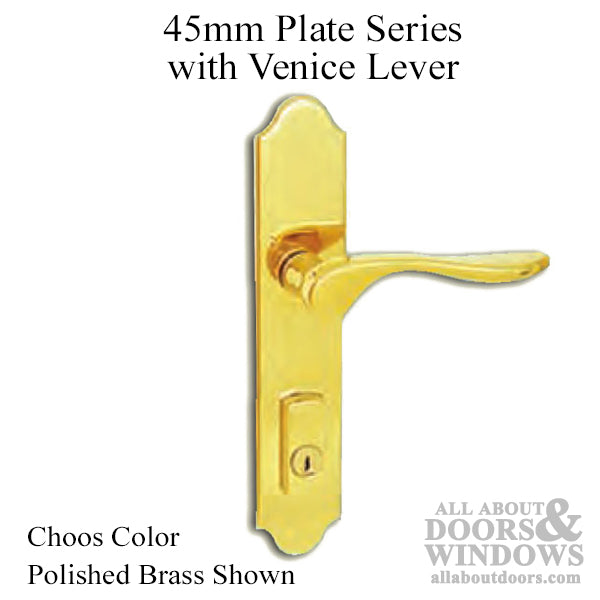 G-U Venice Handle & 45mm Plate, Inactive, Thumbturn Only (Handles DO Move) Choose Color - G-U Venice Handle & 45mm Plate, Inactive, Thumbturn Only (Handles DO Move) Choose Color