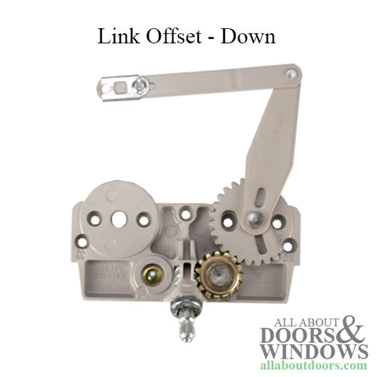 Truth Dyad Casement Operator, Wood windows, Link offset down, Right hand
