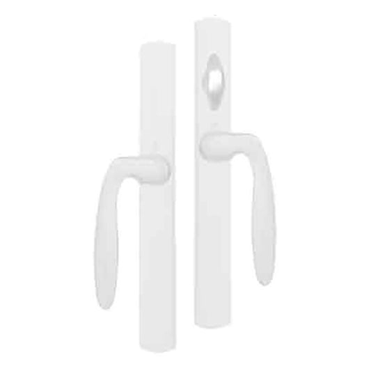 HOPPE HLS 9000 Sliding Door Handle Set with Verona Lever Active Non-Keyed Outside White
