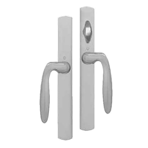 HOPPE HLS 9000 Sliding Door Handle Set with Verona Lever Active Non-Keyed Satin Nickel - HOPPE HLS 9000 Sliding Door Handle Set with Verona Lever Active Non-Keyed Satin Nickel