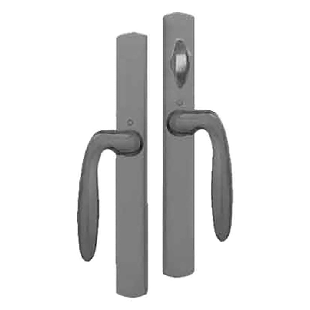HOPPE HLS 9000 Sliding Door Handle Set with Verona Lever Active Non-Keyed Outside Oil Rubbed Brass - HOPPE HLS 9000 Sliding Door Handle Set with Verona Lever Active Non-Keyed Outside Oil Rubbed Brass