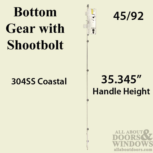 Amesbury Multipoint Lock P2000 Active Mortise Lock With 3 Point Shootbolts - Amesbury Multipoint Lock P2000 Active Mortise Lock With 3 Point Shootbolts