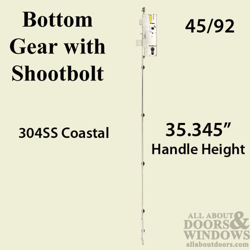 Amesbury Multipoint Lock P2000 Active Mortise Lock With 3 Point Shootbolts - Amesbury Multipoint Lock P2000 Active Mortise Lock With 3 Point Shootbolts