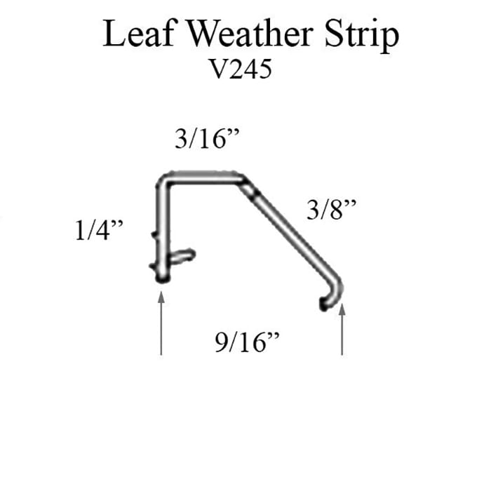 Marvin V245 Leaf Weather Strip, Panel Guide and Jamb Liner 75