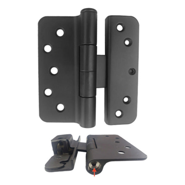 V200 Left Hand All In One Adjustable Hinge, Aluminum Base - V200 Left Hand All In One Adjustable Hinge, Aluminum Base