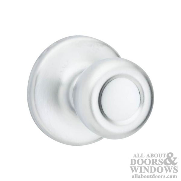 Kwikset Tylo Single Door Knob Satin Chrome Interior Door Knob Kwikset 604T-26D - Kwikset Tylo Single Door Knob Satin Chrome Interior Door Knob Kwikset 604T-26D
