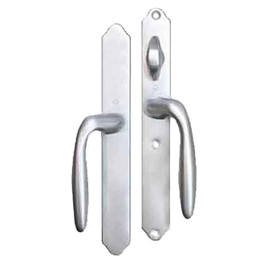 HOPPE HLS 9000 Sliding Door Handle Set Verona Lever Active Non-Keyed Brushed Chrome - HOPPE HLS 9000 Sliding Door Handle Set Verona Lever Active Non-Keyed Brushed Chrome