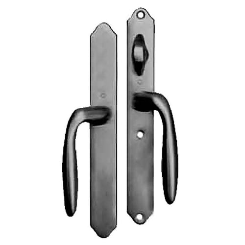 HOPPE HLS 9000 Sliding Door Handle Set Verona Lever Active Non-Keyed Outside Antique Nickel - HOPPE HLS 9000 Sliding Door Handle Set Verona Lever Active Non-Keyed Outside Antique Nickel