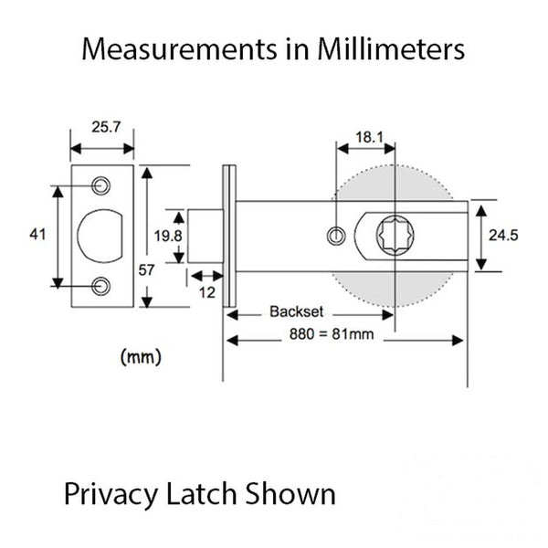 Privacy Knob Latch, 2