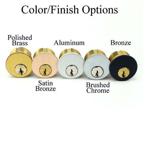 Adams-Rite 1 inch Brass Mortise Cylinder, Keyed Alike Pair Schlage - Adams-Rite 1 inch Brass Mortise Cylinder, Keyed Alike Pair Schlage