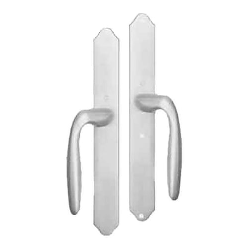 HOPPE HLS 9000 Sliding Door Handle Set with Verona Lever Fixed Dummy Satin Nickel - HOPPE HLS 9000 Sliding Door Handle Set with Verona Lever Fixed Dummy Satin Nickel