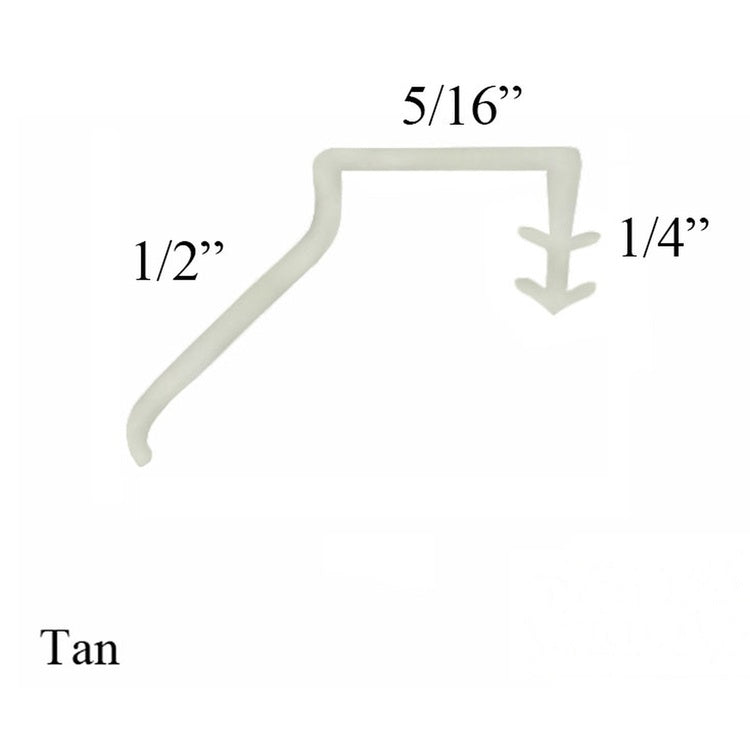 Head Side Sliding Door Weatherstrip 80” Vinyl Tan - Head Side Sliding Door Weatherstrip 80” Vinyl Tan