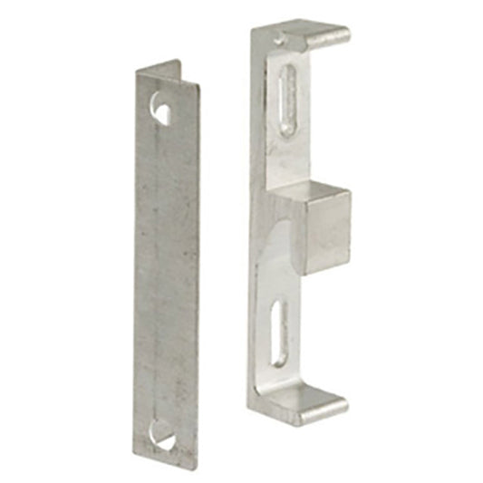 Strike Plate Keeper for Sliding Patio Door Face Mounted 1-3/4" Screw Hole Center