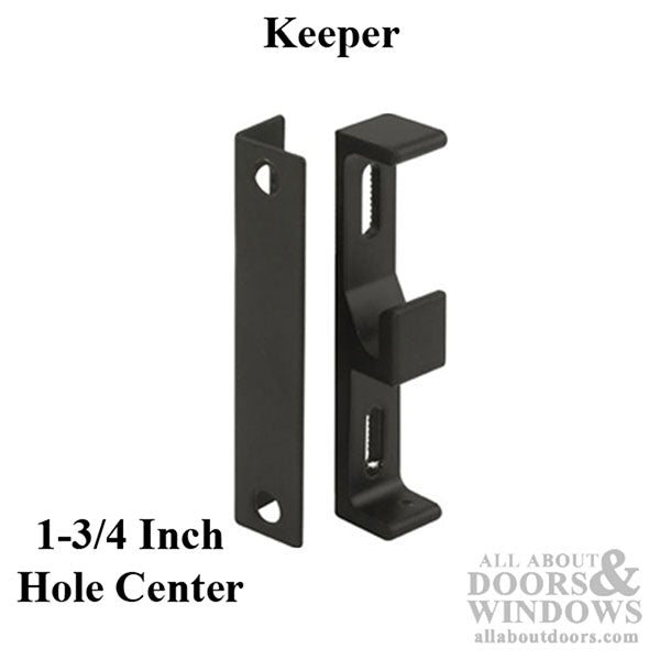 Strike Plate Keeper for Sliding Patio Door Face Mounted 1-3/4
