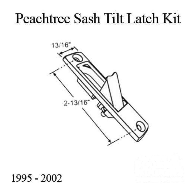 Peachtree Ariel Tilt Double Hung Window Sash Tilt Latch Kit (1995-2002) - Driftwood - Peachtree Ariel Tilt Double Hung Window Sash Tilt Latch Kit (1995-2002) - Driftwood