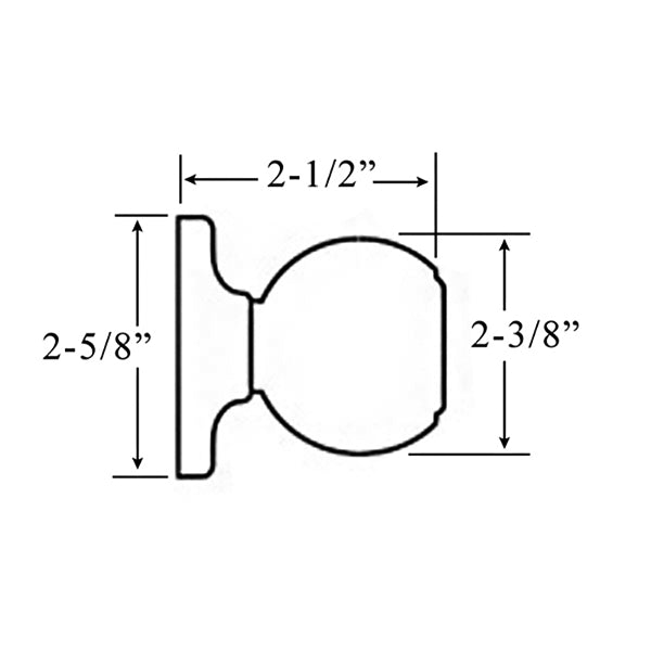 Kwikset Hancock Privacy Door Knob Polished Brass Door Handle Kwikset 730H-3RGC - Kwikset Hancock Privacy Door Knob Polished Brass Door Handle Kwikset 730H-3RGC