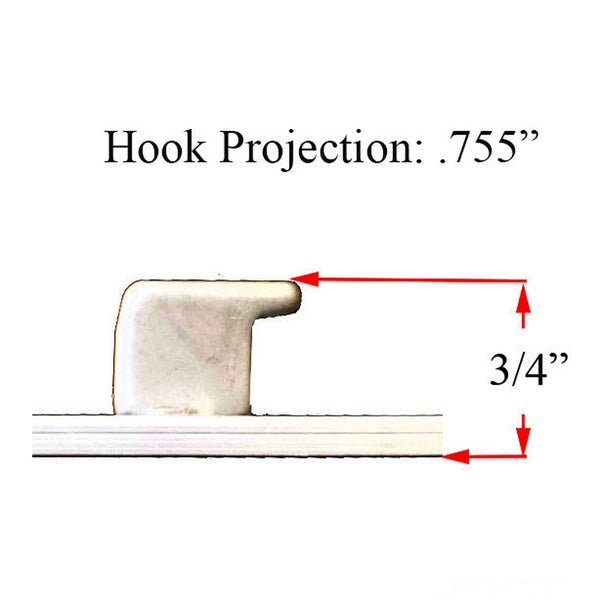Sliding Door 3 Point Strike Bar, W5203-76S1 Radius Ends, .755 offset - Sliding Door 3 Point Strike Bar, W5203-76S1 Radius Ends, .755 offset