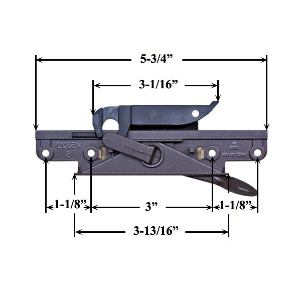 Truth Casement Lock Assembly Marvin Window Right Hand Casemaster Sash Lock Choose Color - Truth Casement Lock Assembly Marvin Window Right Hand Casemaster Sash Lock Choose Color