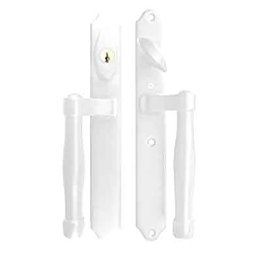 HOPPE HLS 9000 Sliding Door Handle Set Active Keyed Outside White - HOPPE HLS 9000 Sliding Door Handle Set Active Keyed Outside White