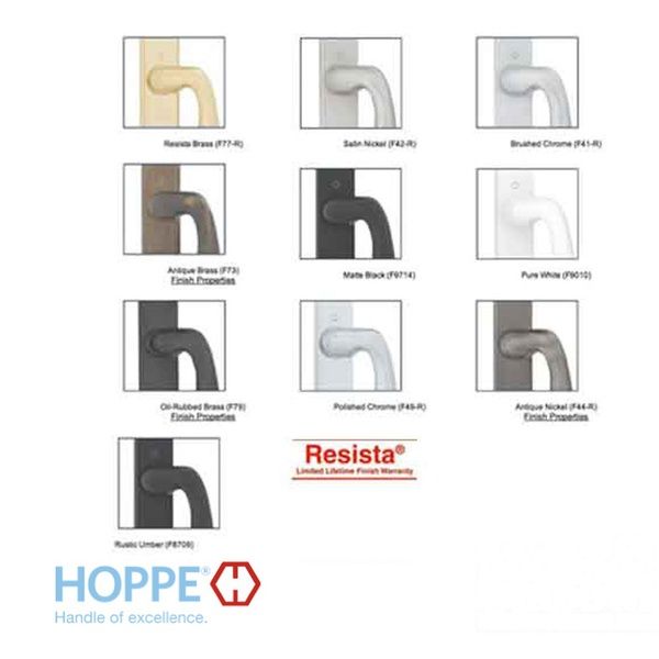 HOPPE HLS 9000 Sliding Door Handle Set Active Keyed Matte Black - HOPPE HLS 9000 Sliding Door Handle Set Active Keyed Matte Black