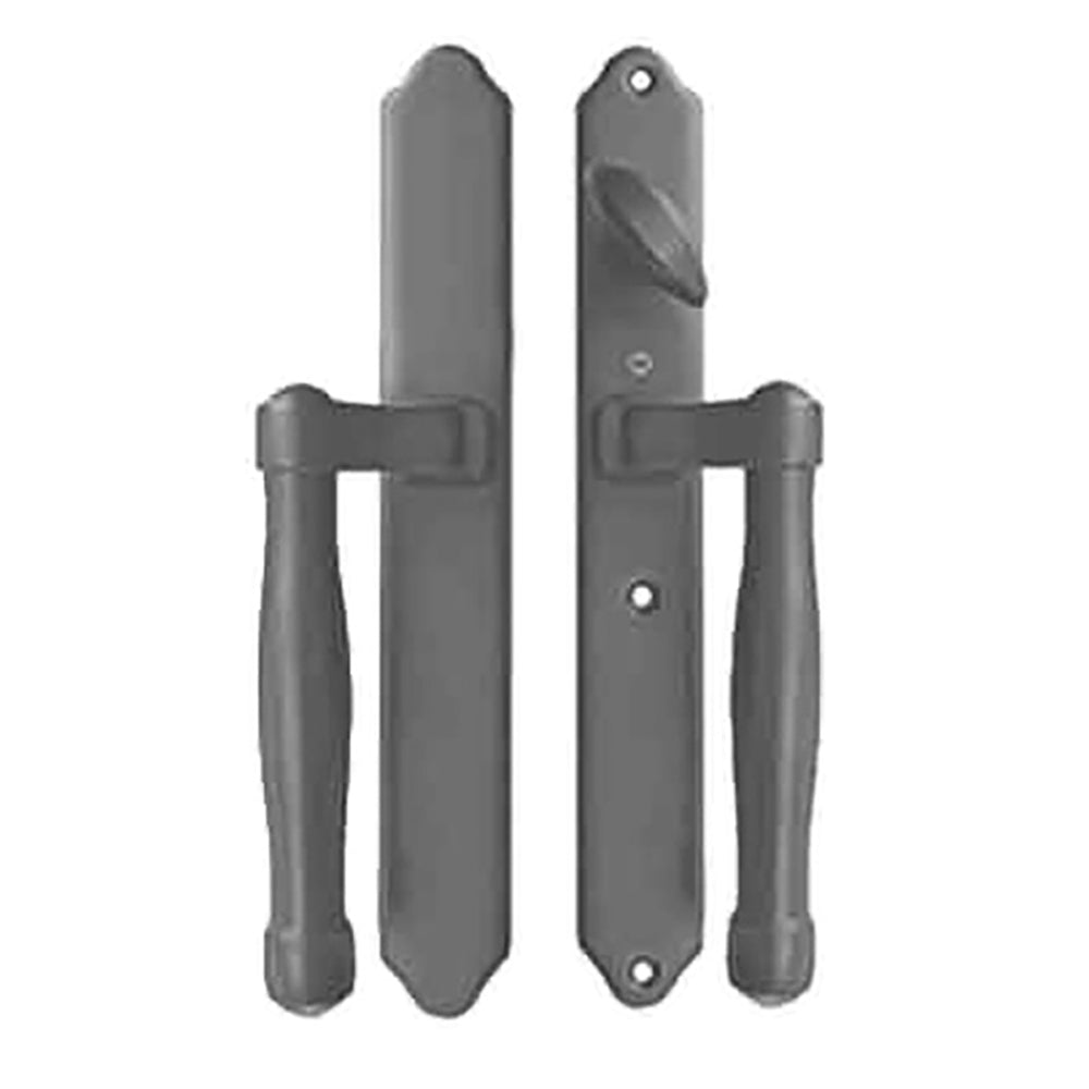 HOPPE HLS 9000 Sliding Door Handle Set Active Non-Keyed Outside Antique Nickel - HOPPE HLS 9000 Sliding Door Handle Set Active Non-Keyed Outside Antique Nickel