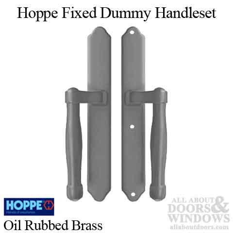 HOPPE HLS 9000 Sliding Door Handle Set Fixed Dummy Oil Rubbed Brass - HOPPE HLS 9000 Sliding Door Handle Set Fixed Dummy Oil Rubbed Brass